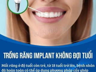 TRỒNG RĂNG IMPLANT KHÔNG ĐỢI TUỔI